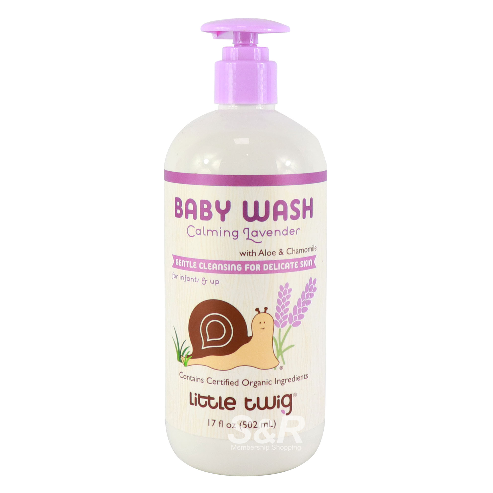 Little Twig Baby Wash Calming Lavender with Aloe and Chamomile 502mL
